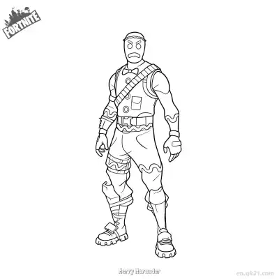 Free printable Merry Marauder 02 Coloring Page - Free PDF Printable Fortnite Coloring Sheets coloring page